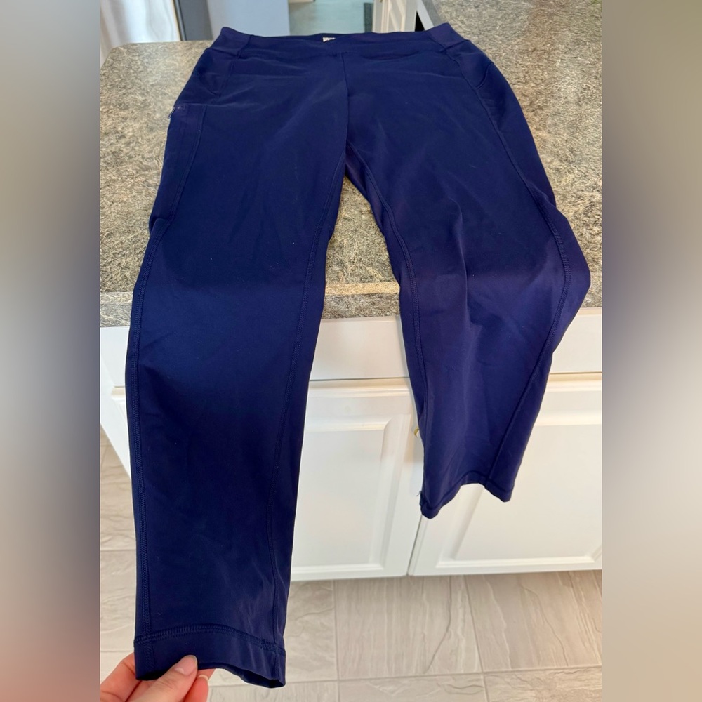 Duluth Trading Co Women's Navy Leggings - Picture 2 of 5